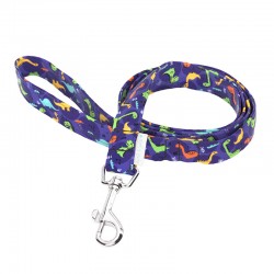 April & June Blue Dinos Leash