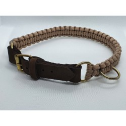 MOMO bézs paracord nyakörv L